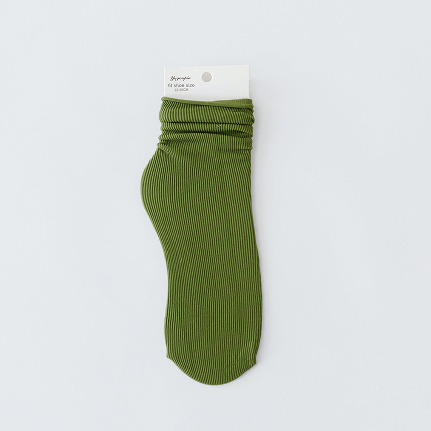 Solid Color Loose Crew Socks - Quaworth