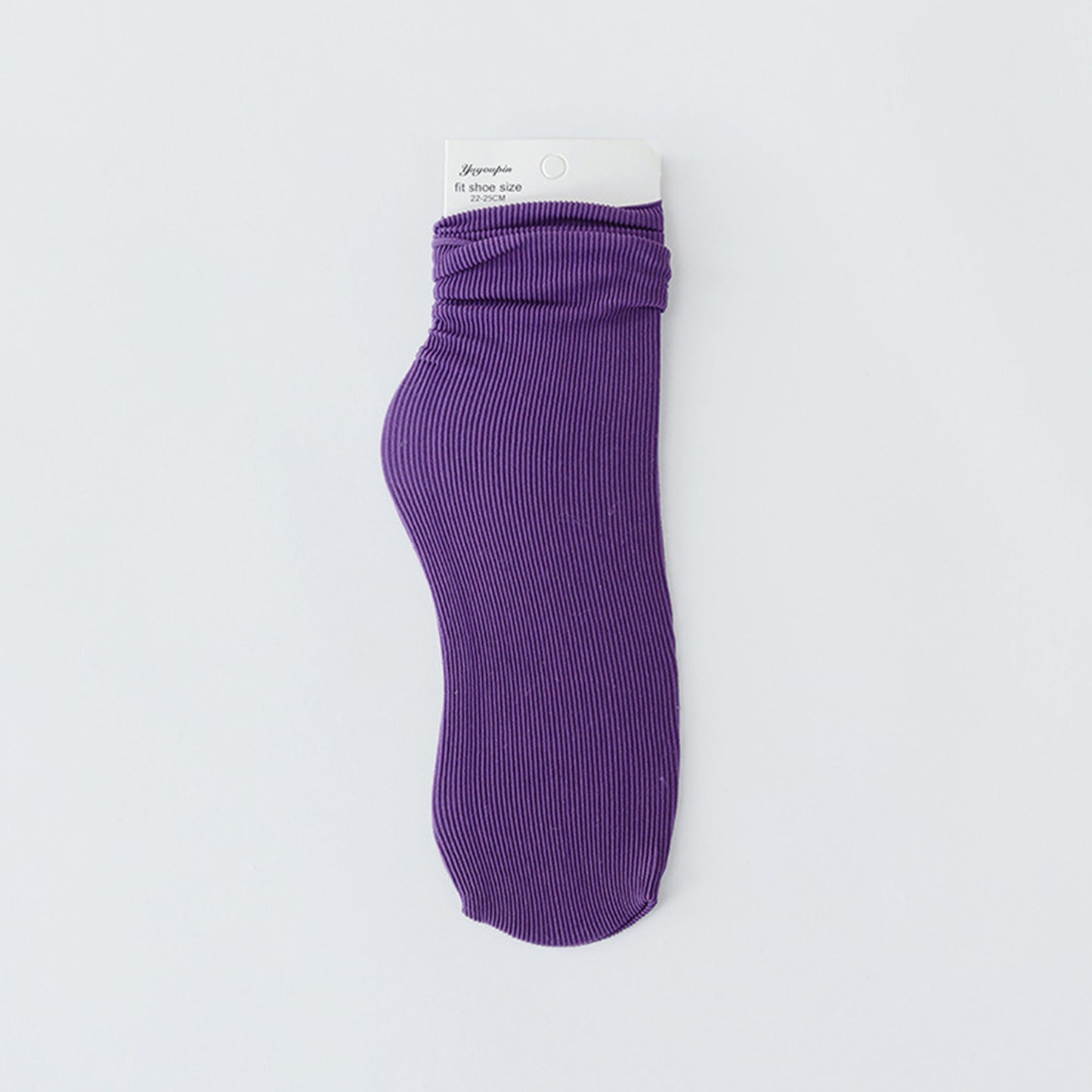 Solid Color Loose Crew Socks - Quaworth