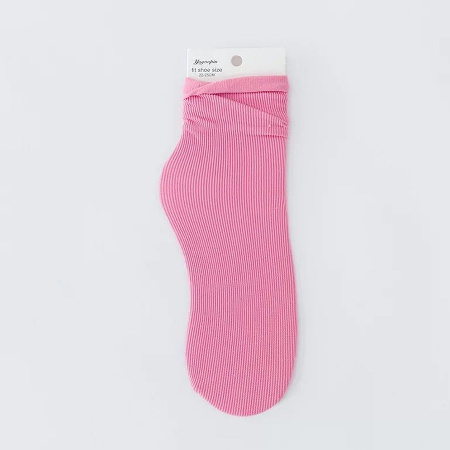 Solid Color Loose Crew Socks - Quaworth
