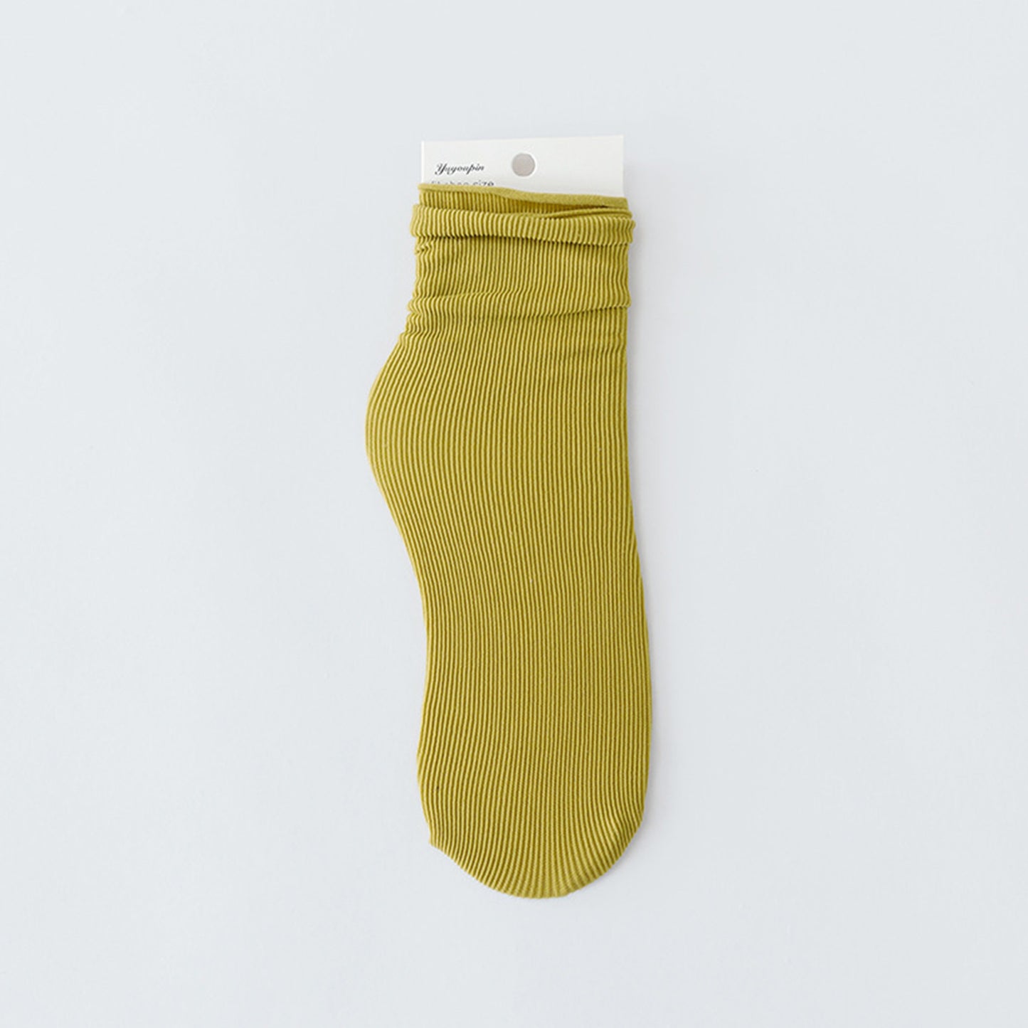 Solid Color Loose Crew Socks - Quaworth