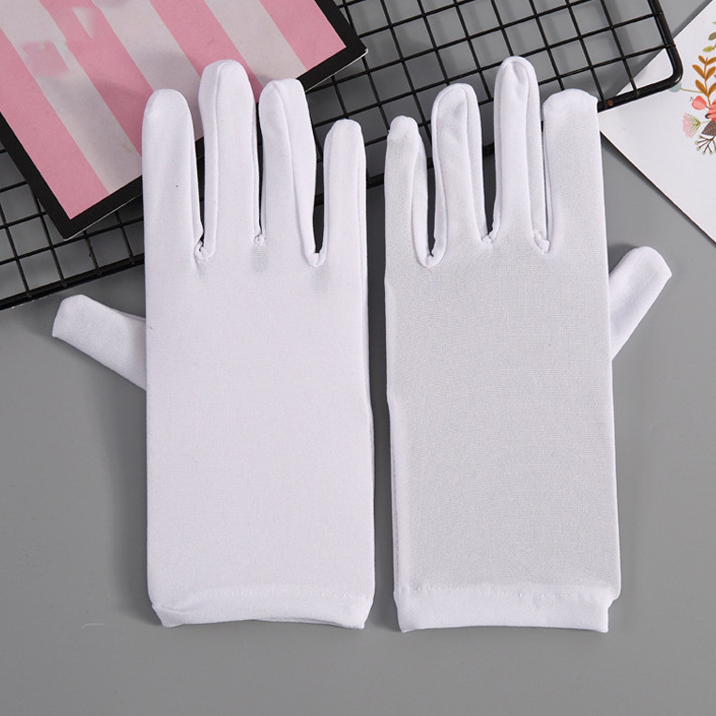 Milk Fiber Solid Color Wrist Gloves - Quaworth