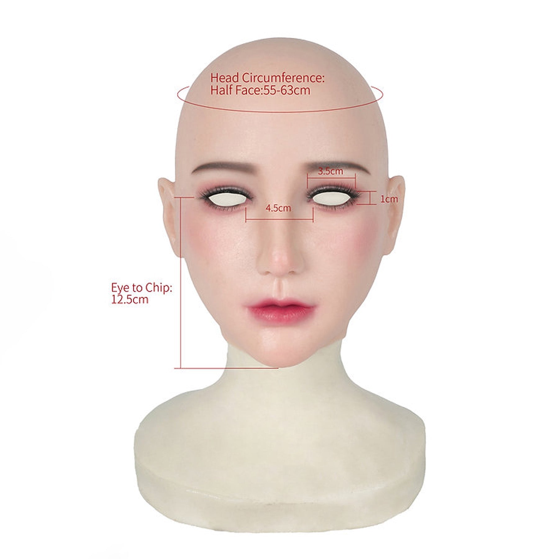 Chin Silicone Realistic Face Sweetheart Makeup Female Mask - Quaworth