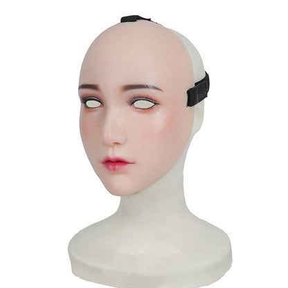 Chin Silicone Realistic Face Sweetheart Makeup Female Mask - Quaworth