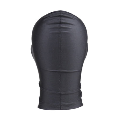 Spandex Solid Color Zipper Mouth Hood Mask - Quaworth
