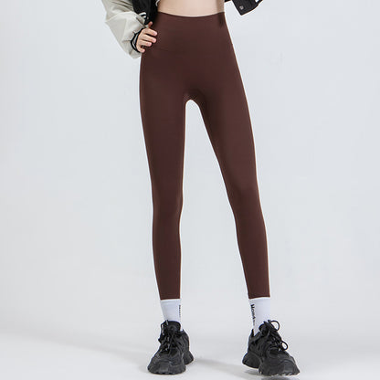 Brown Series High Rise Compression Yoga Sport Legging Pant - Quaworth