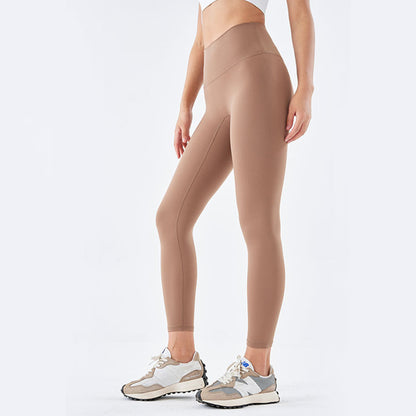 Brown Series High Rise Compression Yoga Sport Legging Pant - Quaworth