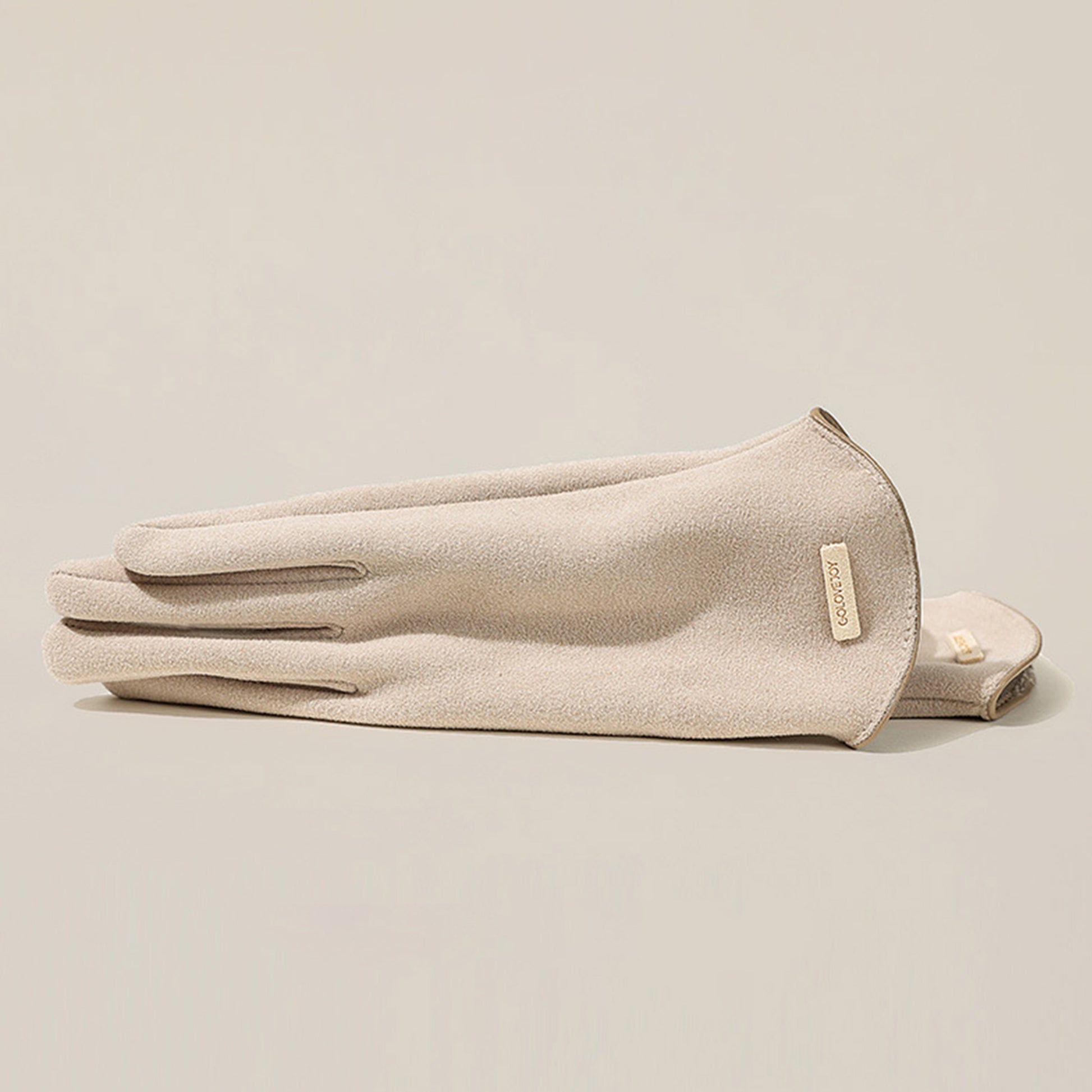 Winter Thermal Dralon Velvet Fleece Lining Flip Finger Wrist Gloves - Quaworth