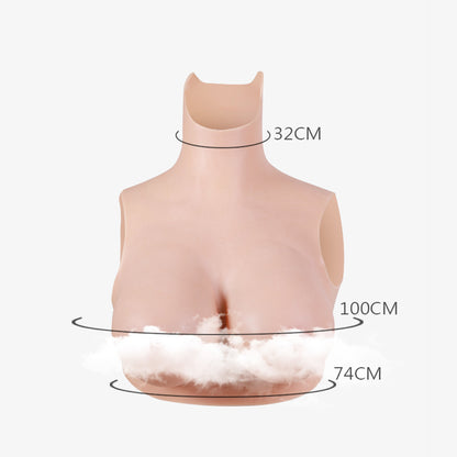 Zero Touch G Cup Silicone Breastplate