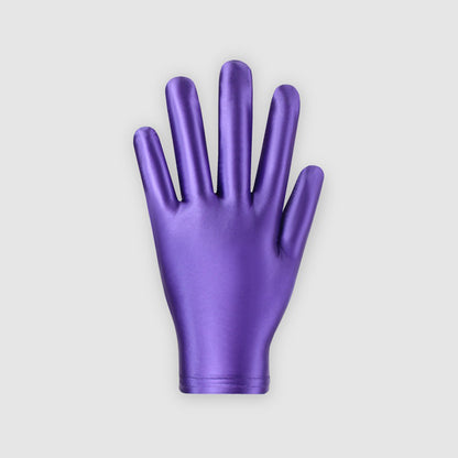 Glossy Spandex Wrist Length Gloves