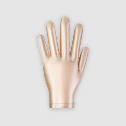 Glossy Spandex Wrist Length Gloves