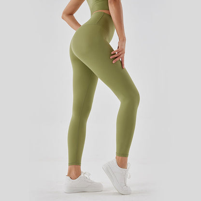 Green Series High Rise Compression Yoga Sport Legging Pant - Quaworth