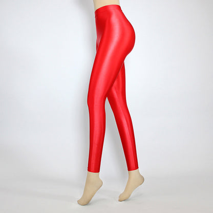 Glossy Spandex High Rise Pant