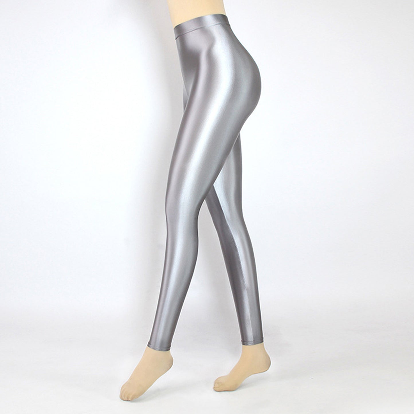 Glossy Spandex High Rise Pant