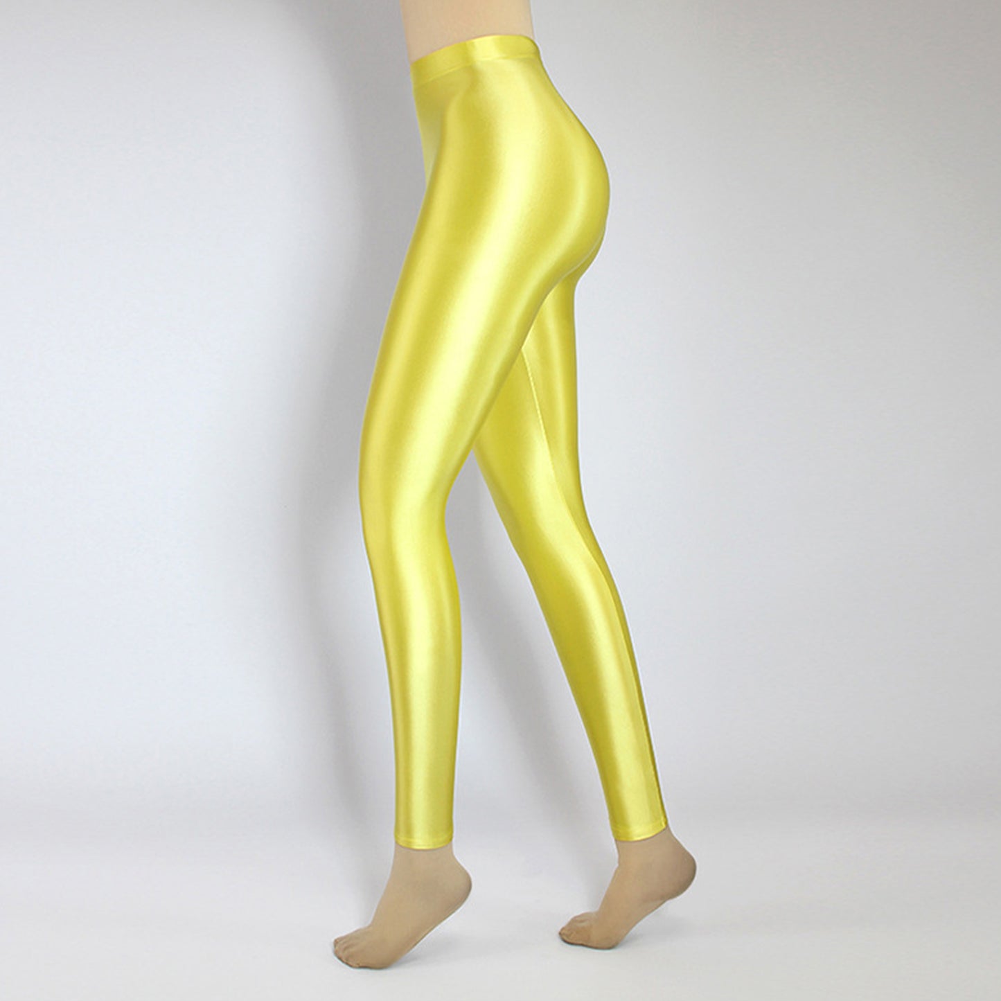 Glossy Spandex High Rise Pant