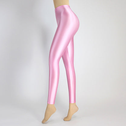 Glossy Spandex High Rise Pant