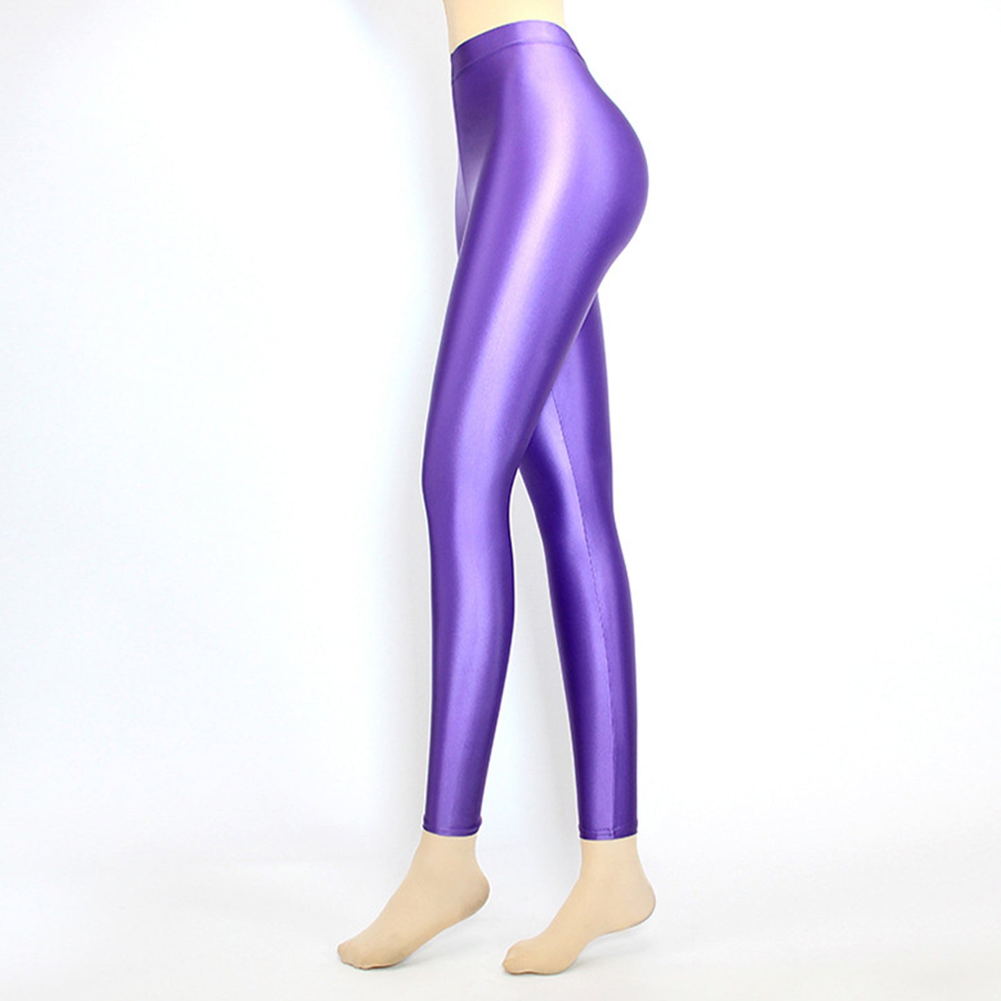 Glossy Spandex High Rise Pant