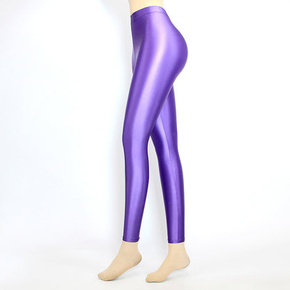 Glossy Spandex High Rise Pant