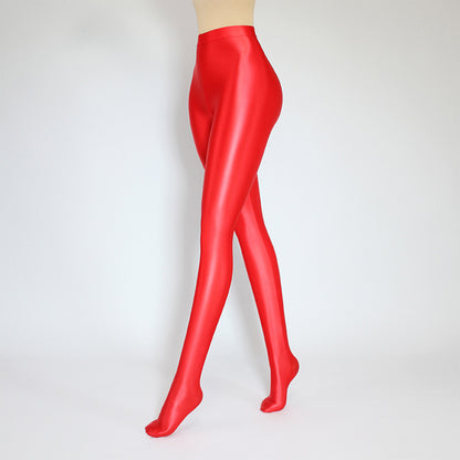 Glossy Spandex High Rise Pantyhose - Quaworth