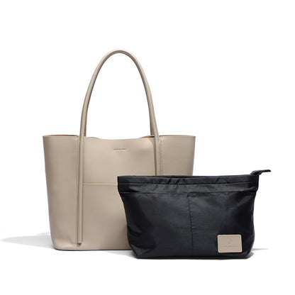 Large Capacity Daily Leather Tote Bag