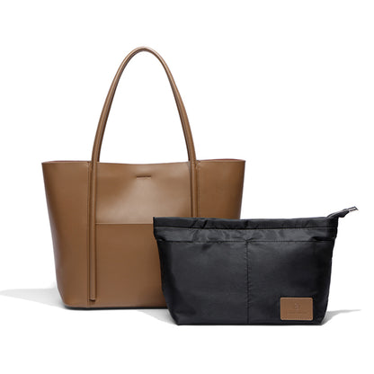 Large Capacity Daily Leather Tote Bag