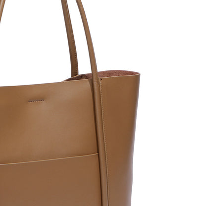 Large Capacity Daily Leather Tote Bag