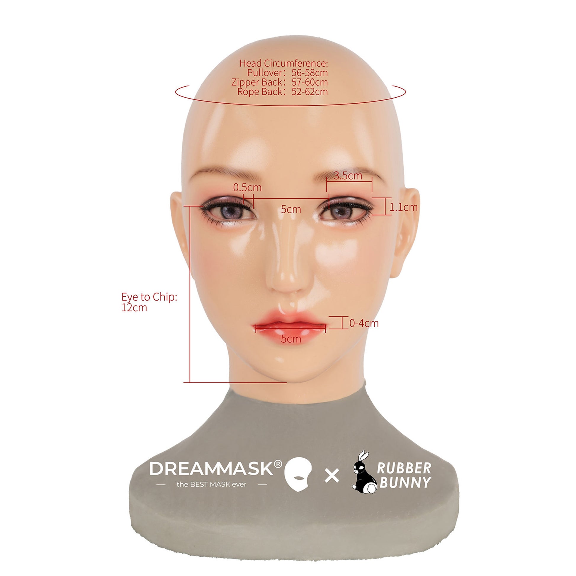 Mannequin Silicone Rubber Doll Female Mask Standard Version - Quaworth