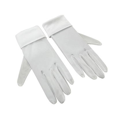 Mesh Satin Cuff Wrist Gloves - Quaworth