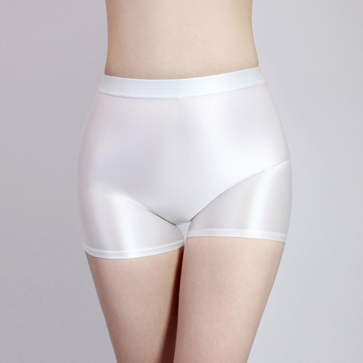 Glossy Spandex High Rise Mini Short