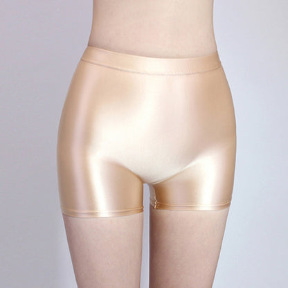 Glossy Spandex High Rise Mini Short