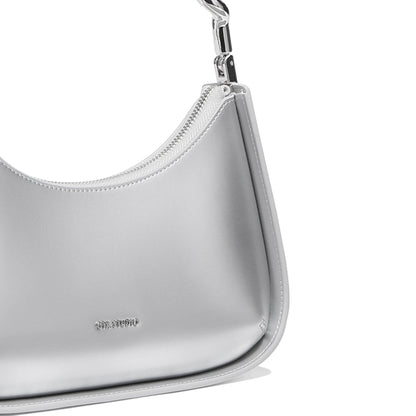 Minimalist Leather Shoulder Strap Baguette - Quaworth