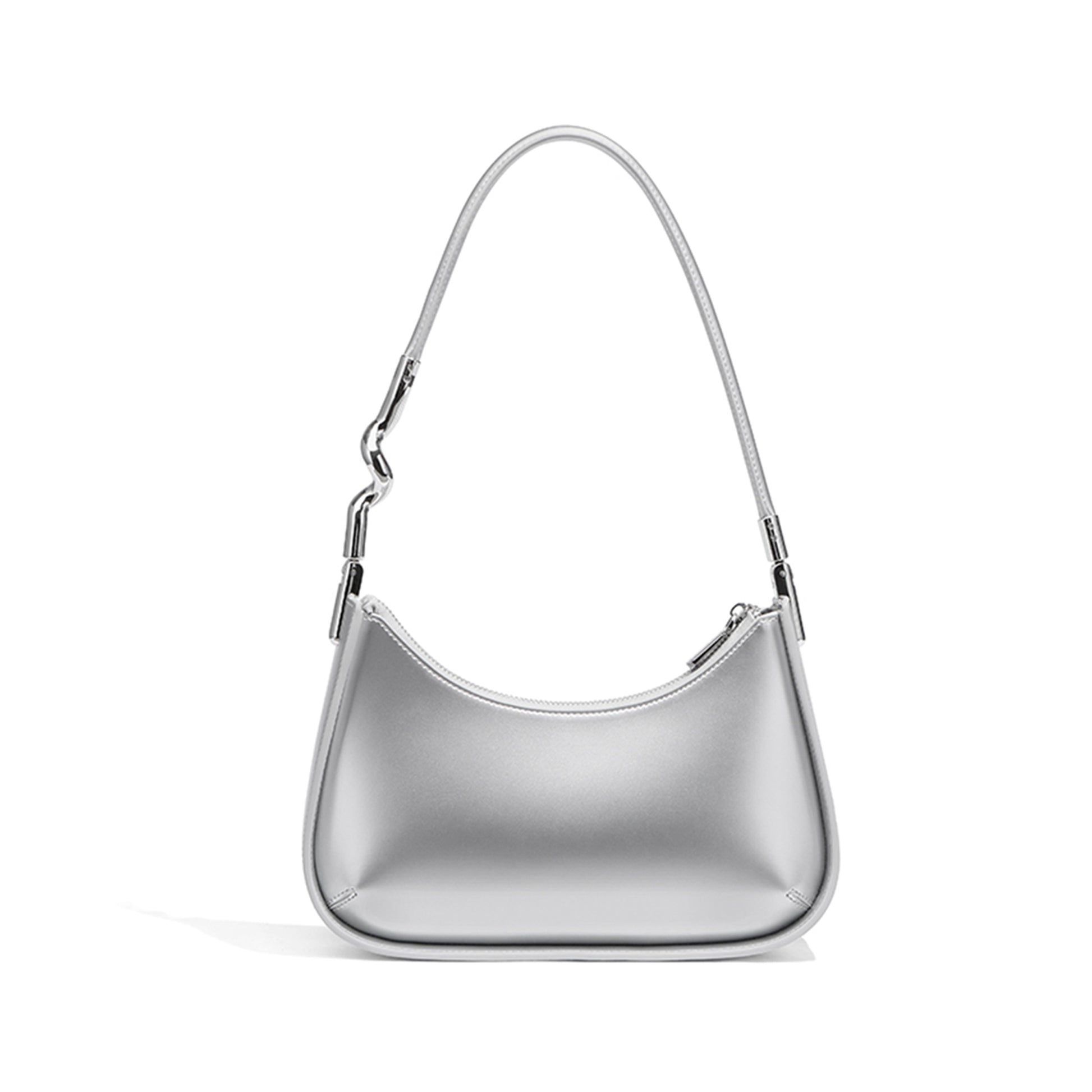 Minimalist Leather Shoulder Strap Baguette - Quaworth