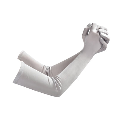 Mulberry Silk Solid Color Elbow Gloves - Quaworth