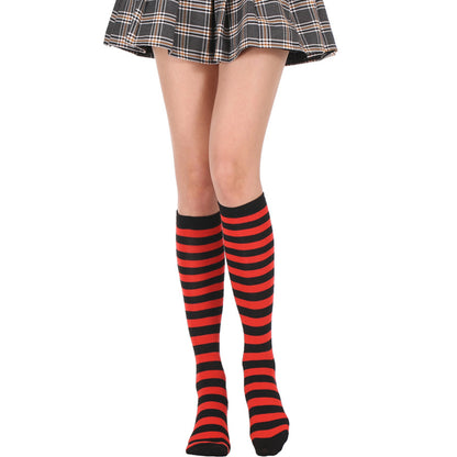 Narrow Striped Knee High Socks