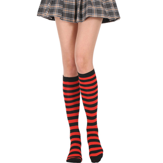 Narrow Striped Knee High Socks