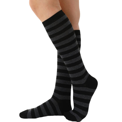 Narrow Striped Knee High Socks