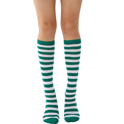 Narrow Striped Knee High Socks