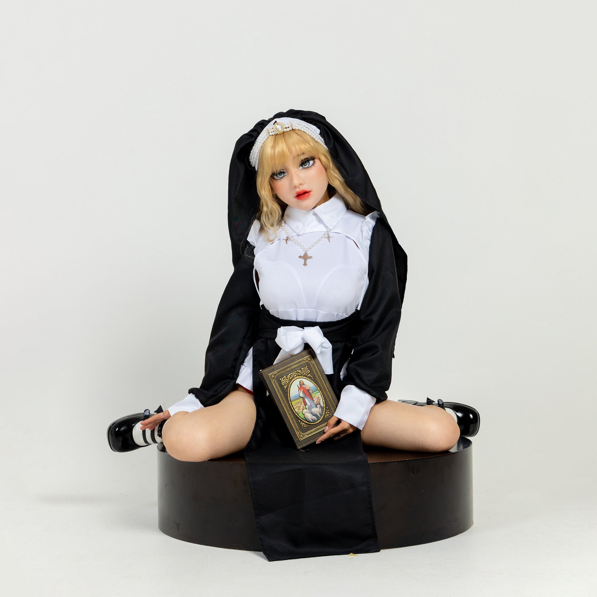 Nun Silicone Kigurumi Style Female Mask Standard Makeup Version - Quaworth