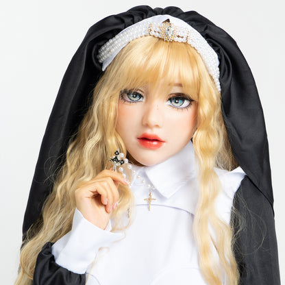 Nun Silicone Kigurumi Style Female Mask Standard Makeup Version - Quaworth