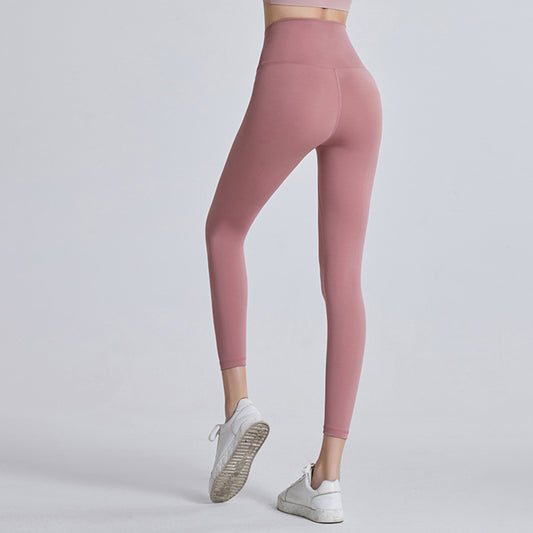 Pink Series High Rise Compression Yoga Sport Legging Pant - Quaworth