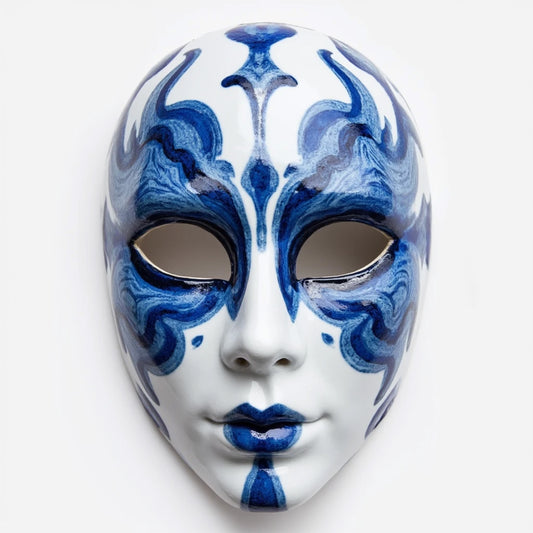 Qinghua Porcelain Style Mask