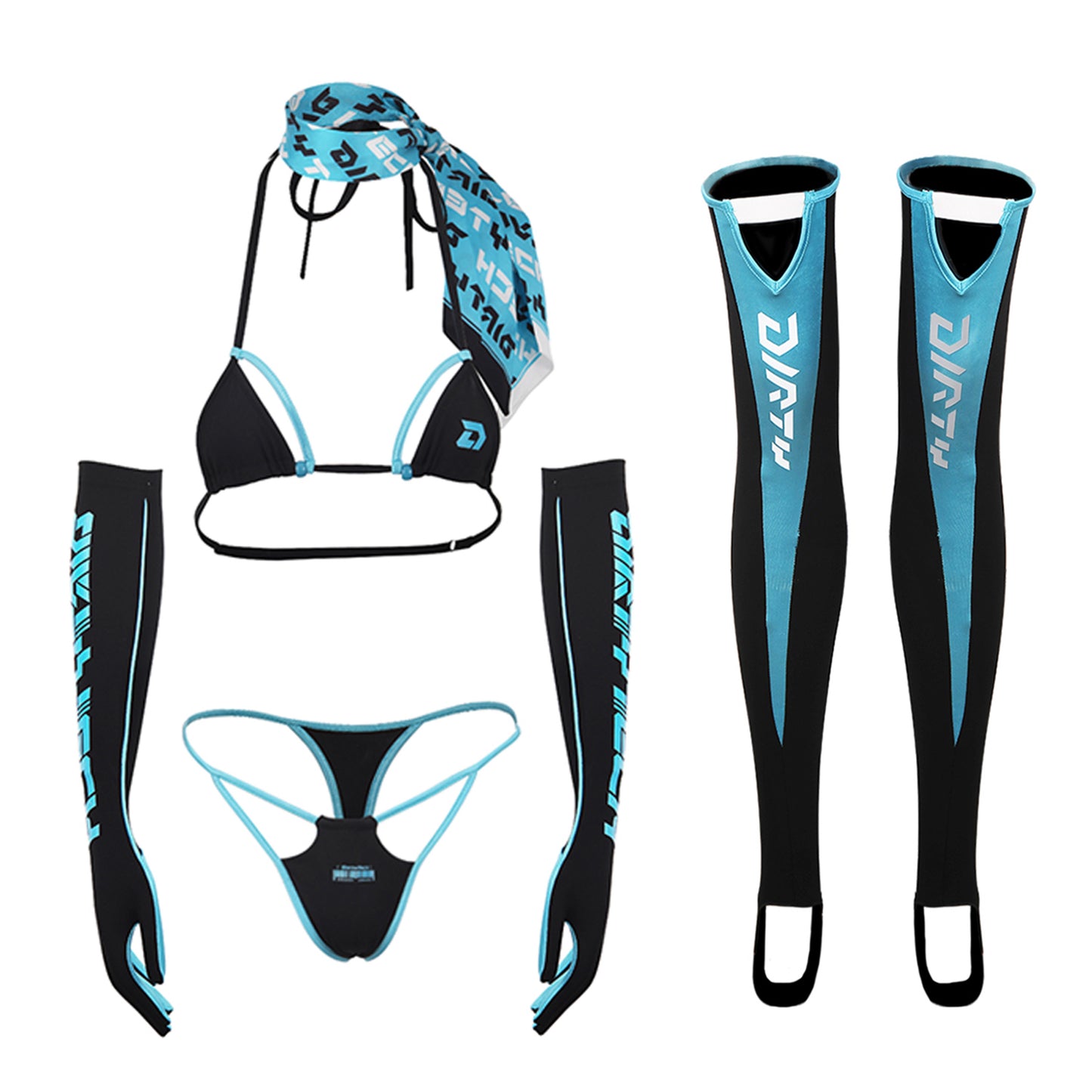 Racer Girl Bikini Costume Set