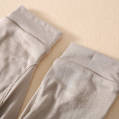 Mulberry Silk Solid Color Wrist Gloves - Quaworth