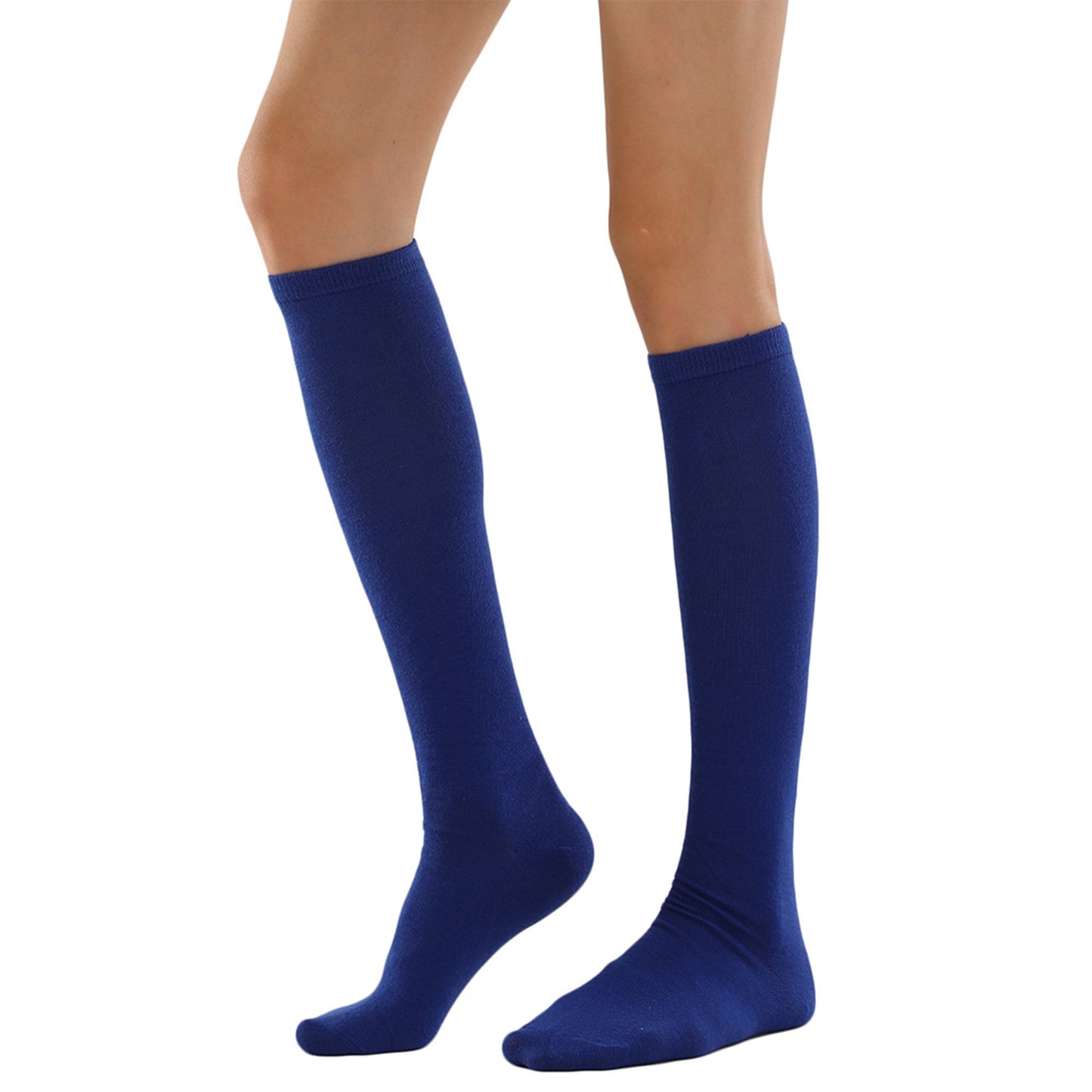 Solid Color Knee High Socks