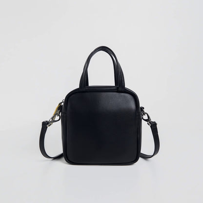 Black Sugar Cream Crossbody Rounded Corner Square Bag - Quaworth