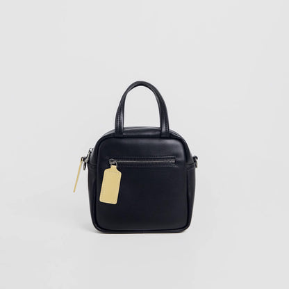 Black Sugar Cream Crossbody Rounded Corner Square Bag - Quaworth
