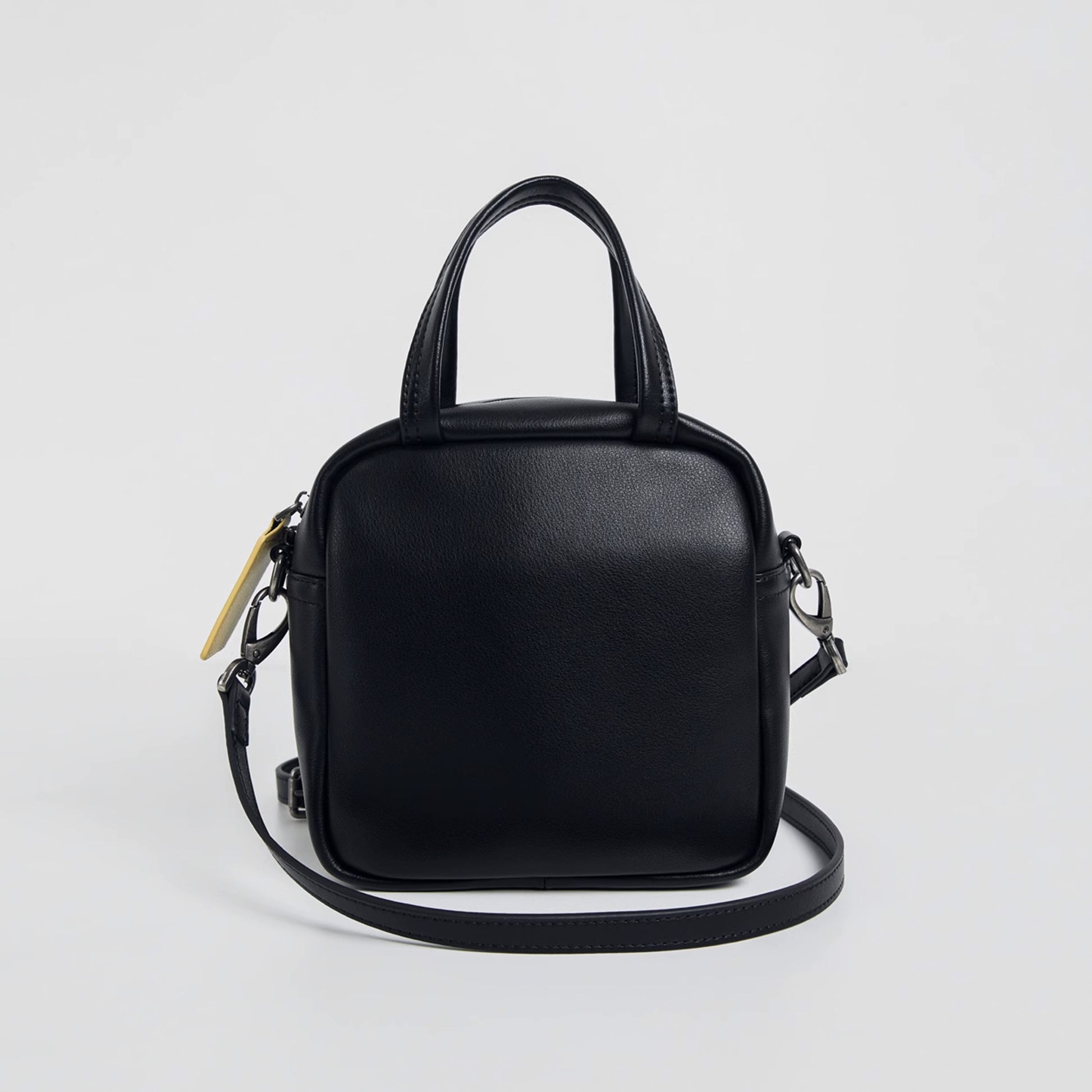 Black Sugar Cream Crossbody Rounded Corner Square Bag - Quaworth