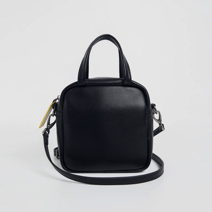 Black Sugar Cream Crossbody Rounded Corner Square Bag - Quaworth