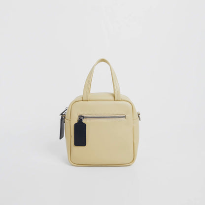 Black Sugar Cream Crossbody Rounded Corner Square Bag - Quaworth
