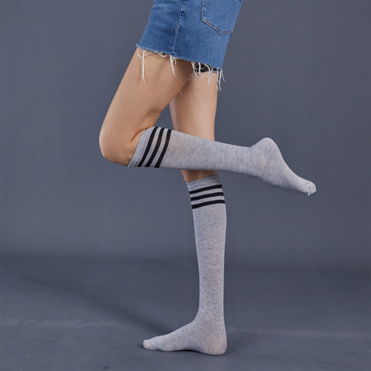 Three Striped Knee High Socks