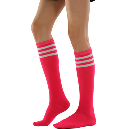 Three Striped Knee High Socks